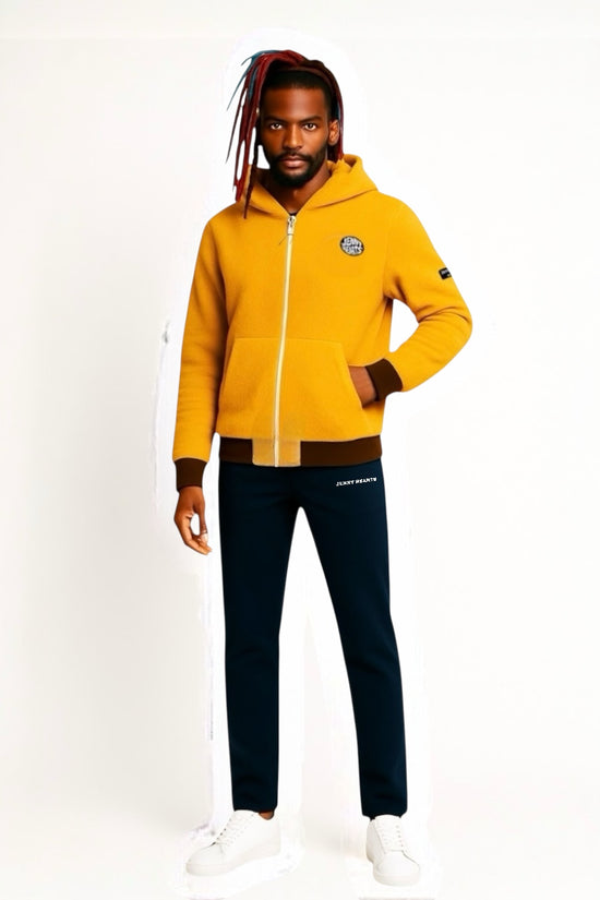 Mens Boa Blouson JH24BH001 2024秋冬 ゴルフウェア メンズ ボア ブルゾン 長袖 ゴルフパーカー 白 アプリコ 伸縮性 暖かい オシャレ 高品質 ブランド 人気商品 メンズゴルフウェア
