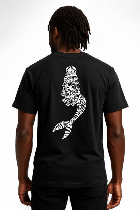 Mermaid T-Shirt Mens XL Black マーメイドTシャツ