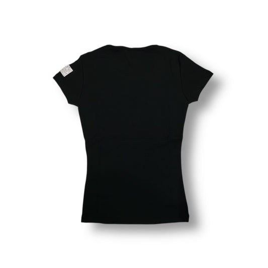Ladies Moca California Logo T-Shirt Black ストレッチ 優しい肌触り 吸水速乾