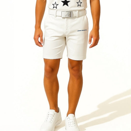 ＼新発売／Mens Half Pants 2Way Stretch ゴルフウェア メンズ 夏 ハーフパンツ 短パン 高ストレッチ 防透け 吸水速乾 UVカット
