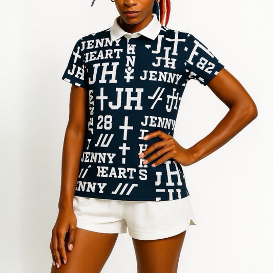 Ladies Polo Shirt Logotipo レディースゴルフウェア 夏 ポロシャツ 半袖 ストレッチ 速乾 通気性 肌触りなめらか UVカット おしゃれ 可愛い