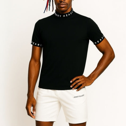 ＼新発売／Mens Grosgrain Mock Neck メンズゴルフウェア 夏 半袖 モックネック グログラン ストレッチ 肌触りなめらか 速乾 UVカット 透け防止 シンプル おしゃれ 高品質 高機能 おすすめ プレゼント 日本製