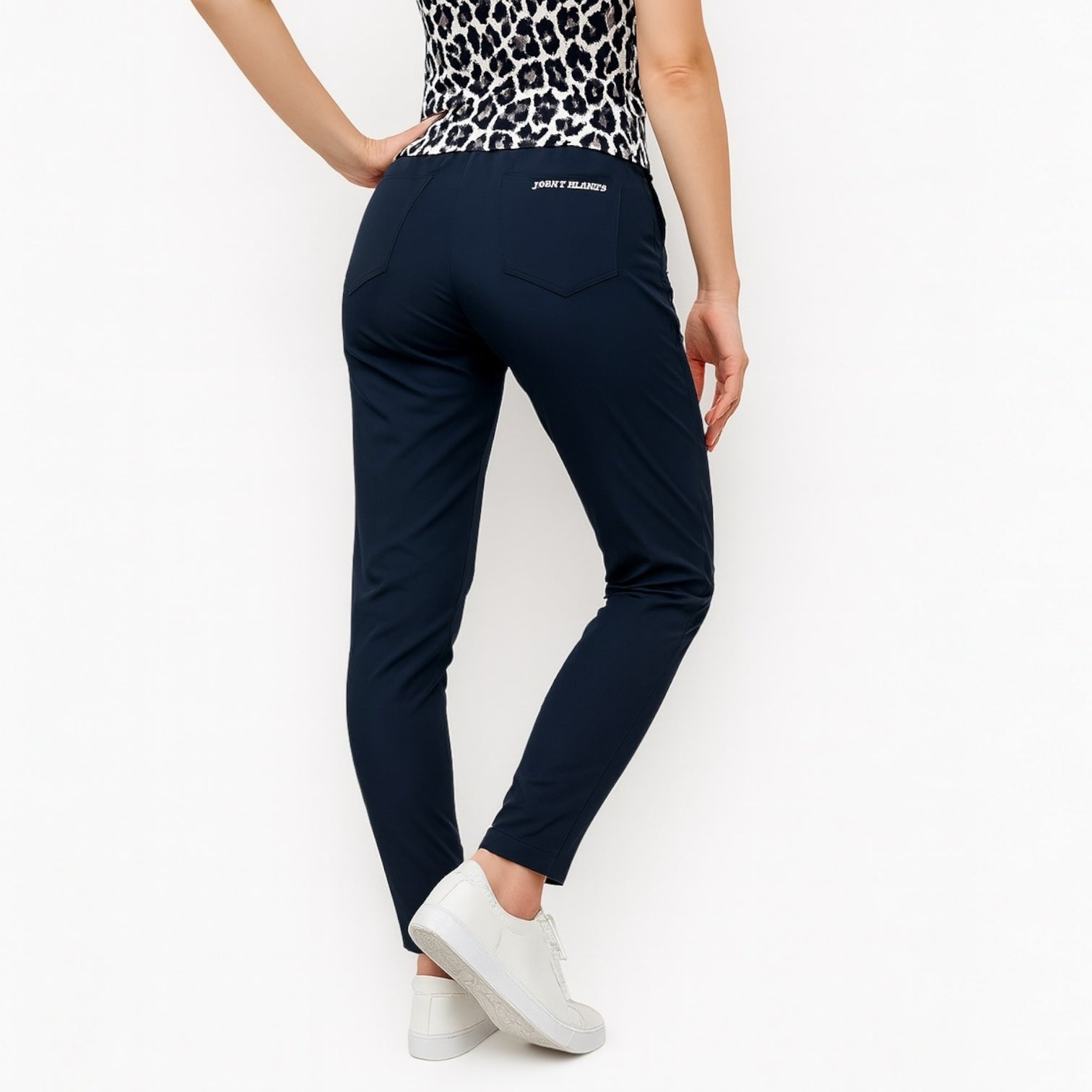 Ladies Slim Fit Pants ２Way Stretch ゴルフウェア レディース 夏 ストレッチパンツ スリム ドライ 伸縮性 UVカット 透防止 高品質素材 オールシーズン JH25-P061