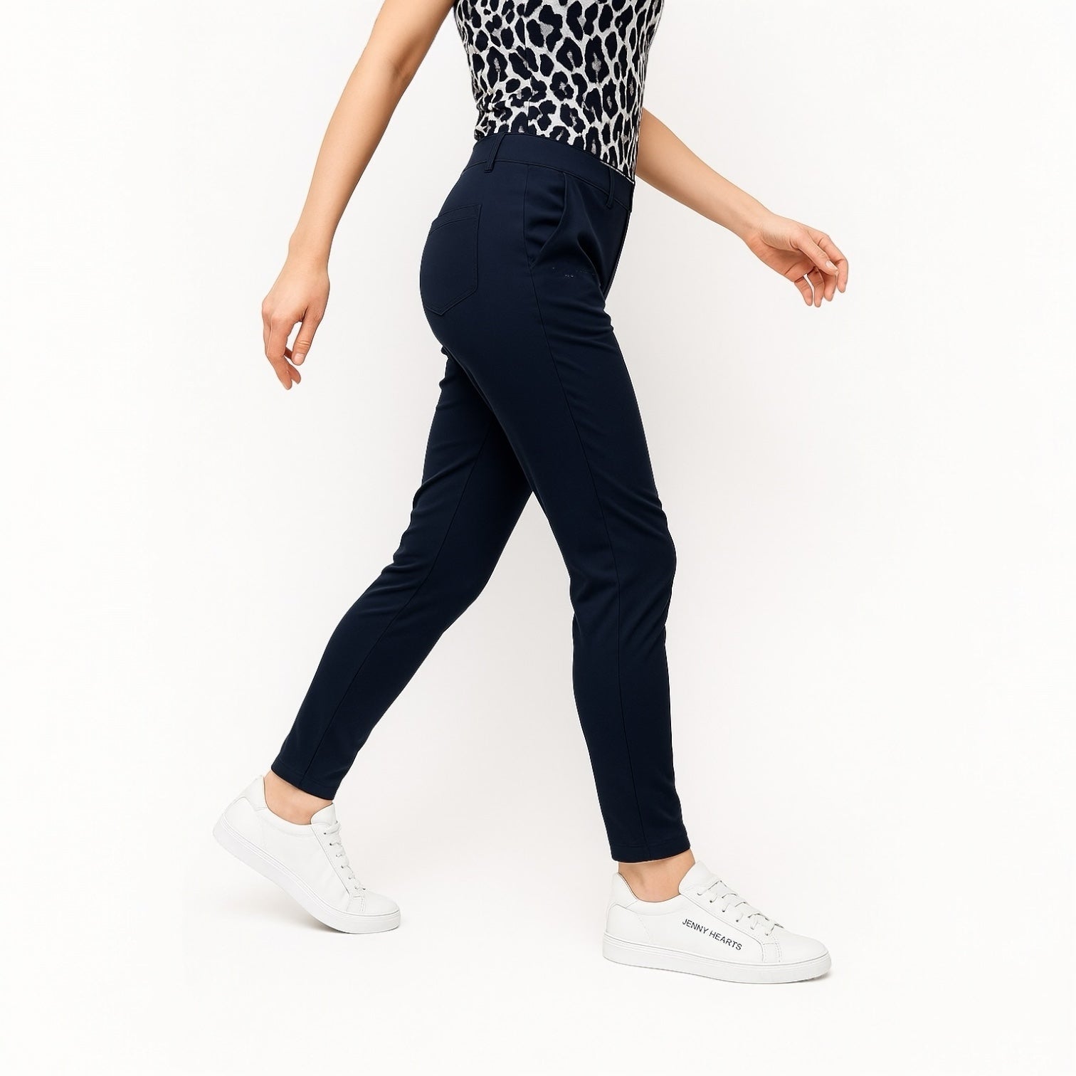 Ladies Slim Fit Pants ２Way Stretch ゴルフウェア レディース 夏 ストレッチパンツ スリム ドライ 伸縮性 UVカット 透防止 高品質素材 オールシーズン JH25-P061