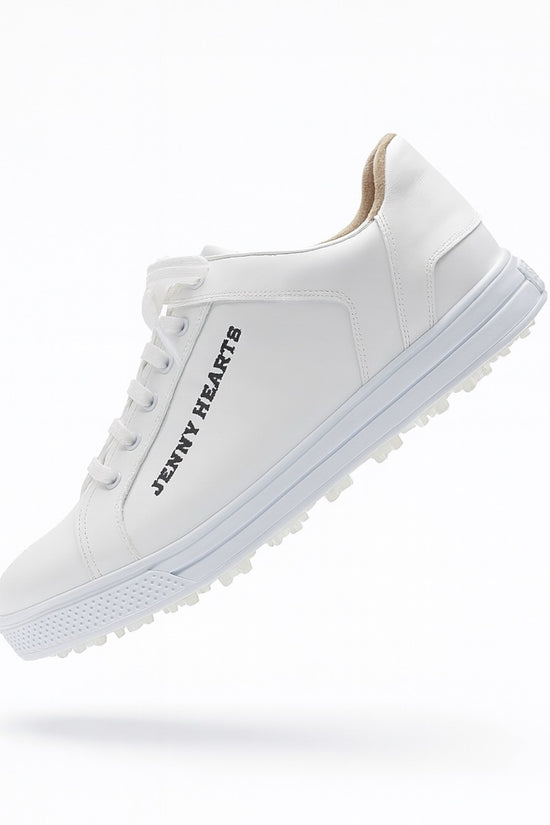 ＼創業祭限定価格／Mens Golf Shoes Azasコラボ 002  Tour Model スパイクレス 本皮 軽量 白 メンズ ゴルフ シューズ ツアープロ愛用