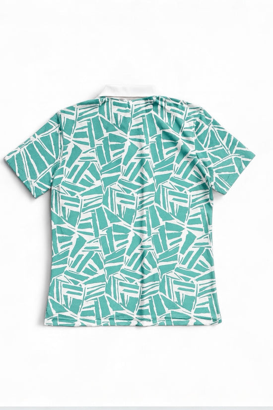 เสื้อโปโลสีเขียวสำหรับผู้ชาย ใส่เล่นกอล์ฟ แห้งเร็ว ยืดหยุ่น สดชื่น ฤดูใบไม้ผลิ/ฤดูร้อน