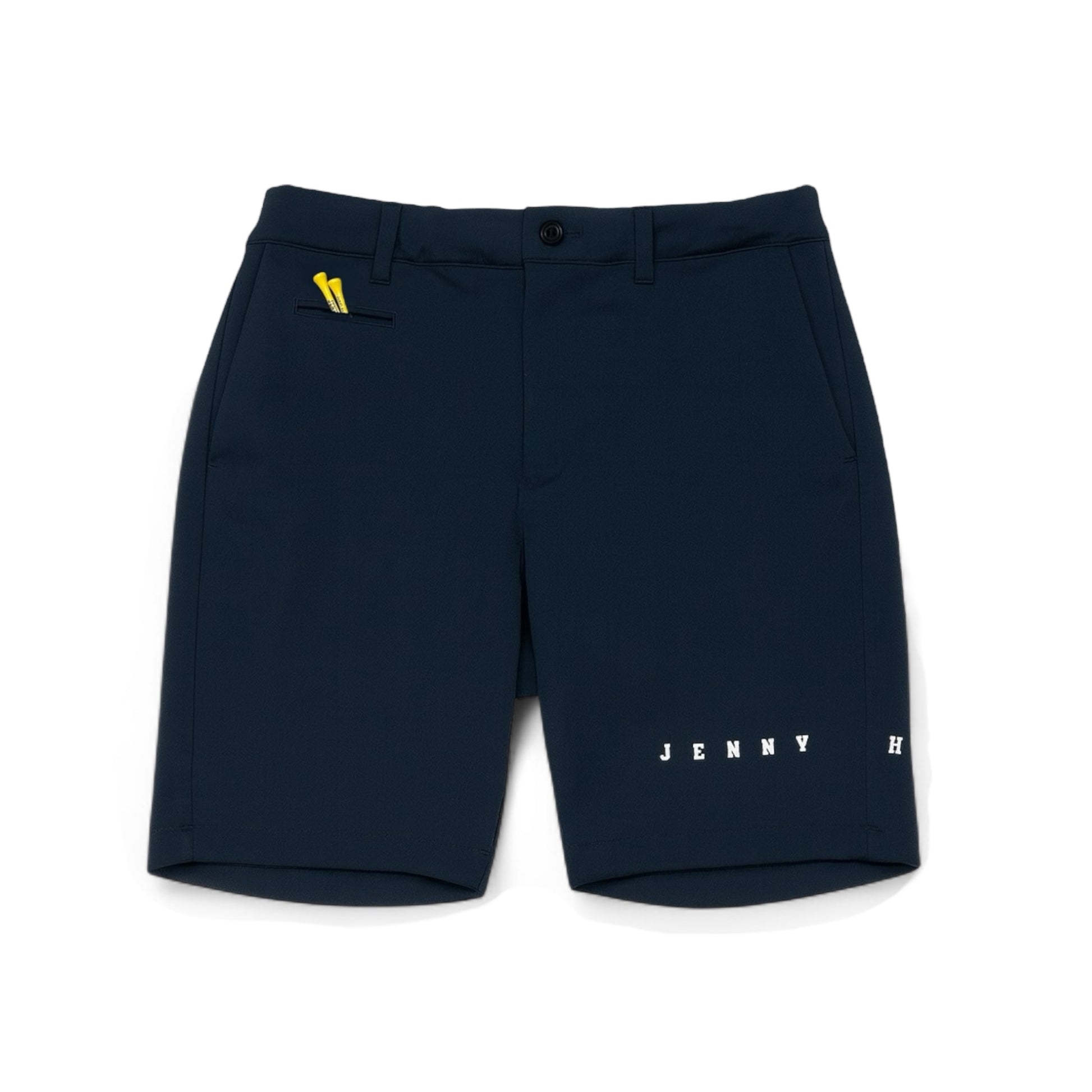 Mens Half Pants Popcorn Knit ゴルフウェア メンズ 夏秋春 ハーフパンツ 短パン ポップコーンニット 超軽量 伸びる 吸水速乾 消臭 UVカット D管 紺 日本製