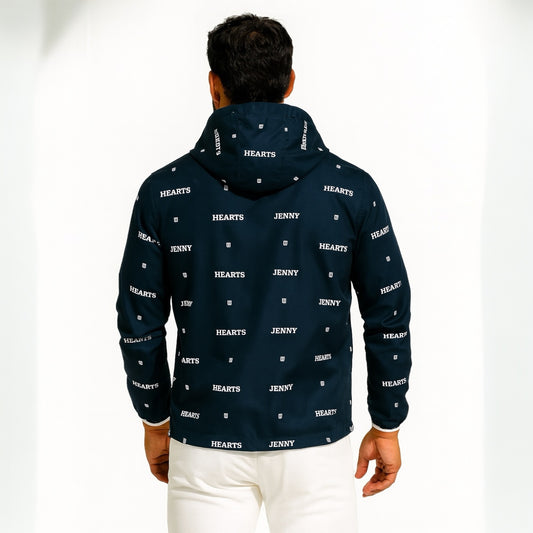 Mens Logotipo Blouson ゴルフウェア メンズ ブルゾン ジャンパー フード付き 防寒 防水 軽量 裏メッシュ 撥水 UVカット 春夏秋 オールシーズン