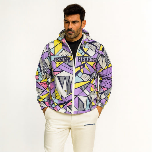 Mens Golf Blouson Pleasurable ゴルフウェア メンズ ブルゾン ダブルジップ ジャケット パーカー フード おしゃれ 春