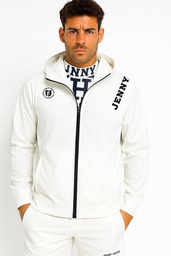 Mens Smooth Hoodie メンズ ゴルフウェア ブルゾン パーカー 接触冷感 なめらか肌触り ハイストレッチ UVカット おしゃれ フード付き 春夏秋