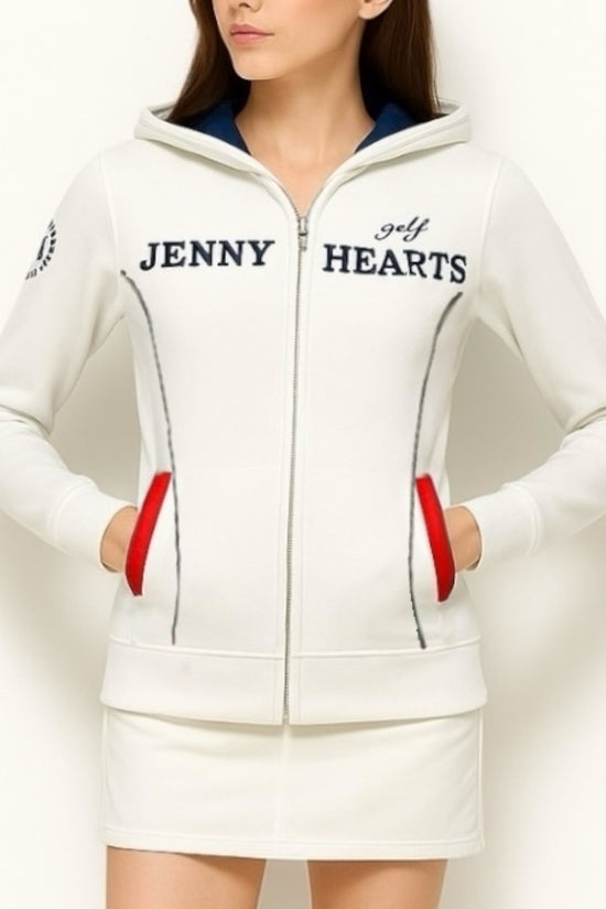 Ladies Light Weight Knit Hoodie レディース ゴルフブルゾン パーカー ダブルジップ 軽量 伸縮性 速乾性 フード 丸洗い イージーケア ポリエステル ニット