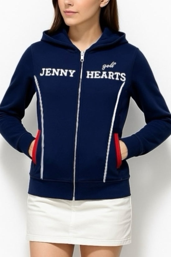 Ladies Light Weight Knit Hoodie レディース ゴルフブルゾン パーカー ダブルジップ 軽量 伸縮性 速乾性 フード 丸洗い イージーケア ポリエステル ニット