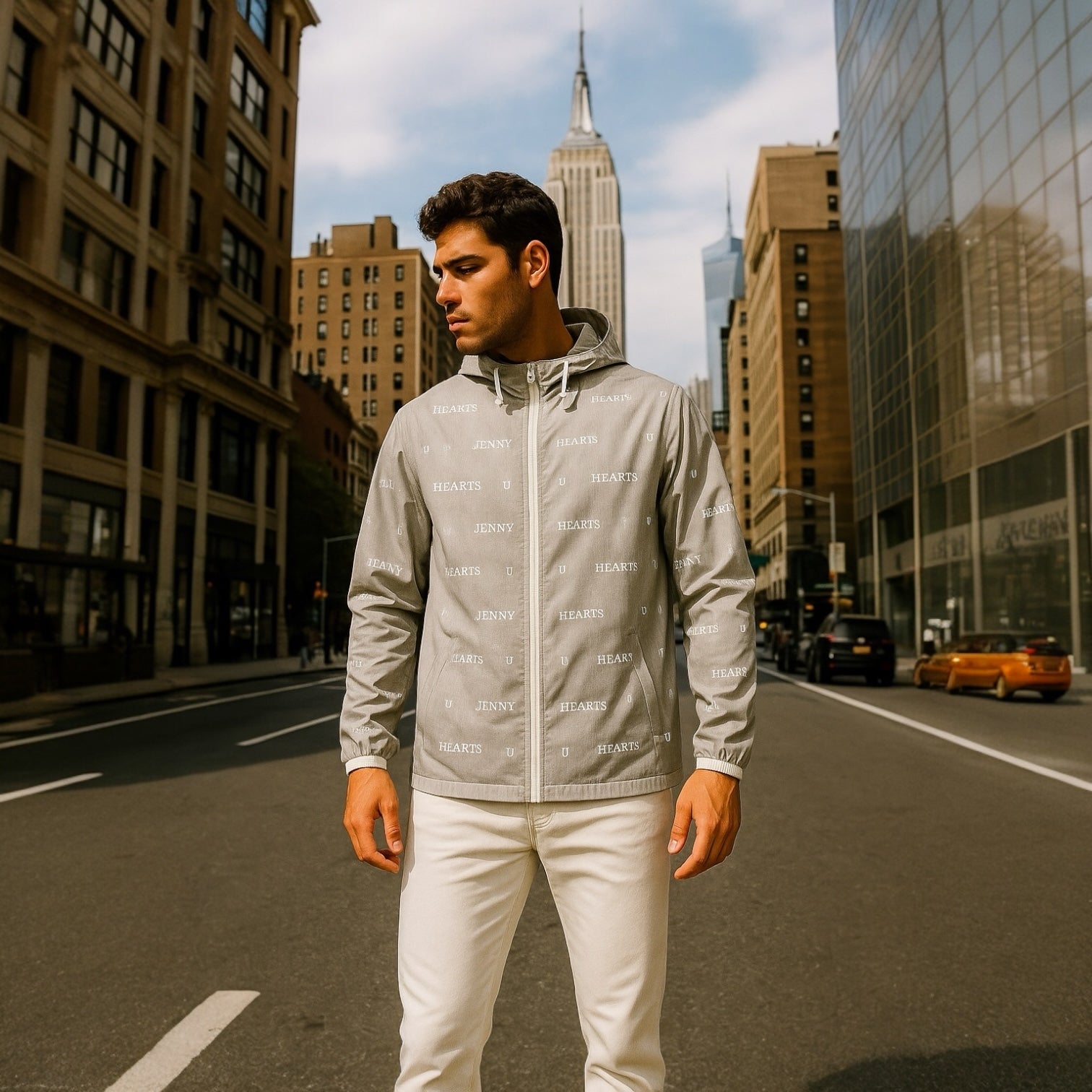 Mens Logotipo Blouson ゴルフウェア メンズ ブルゾン ジャンパー フード付き 軽量 極薄生地 裏メッシュ 撥水 UVカット 春夏秋 オールシーズン