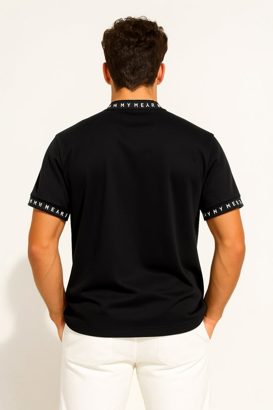 Mens Grosgrain Mock Neck メンズゴルフウェア 夏 半袖 モックネック グログラン ストレッチ 肌触りなめらか 速乾 UVカット 透け防止 シンプル おしゃれ 高品質 高機能 おすすめ プレゼント 日本製