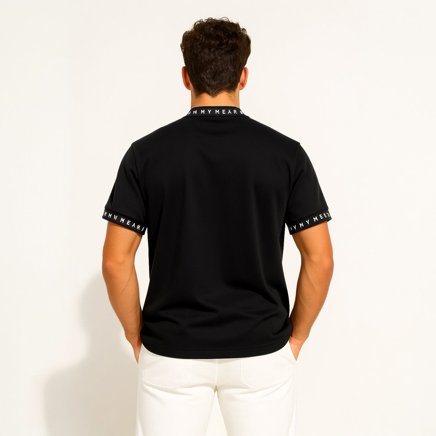 Mens Grosgrain Mock Neck メンズゴルフウェア 夏 半袖 モックネック グログラン ストレッチ 肌触りなめらか 速乾 UVカット 透け防止 シンプル おしゃれ 高品質 高機能 おすすめ プレゼント 日本製