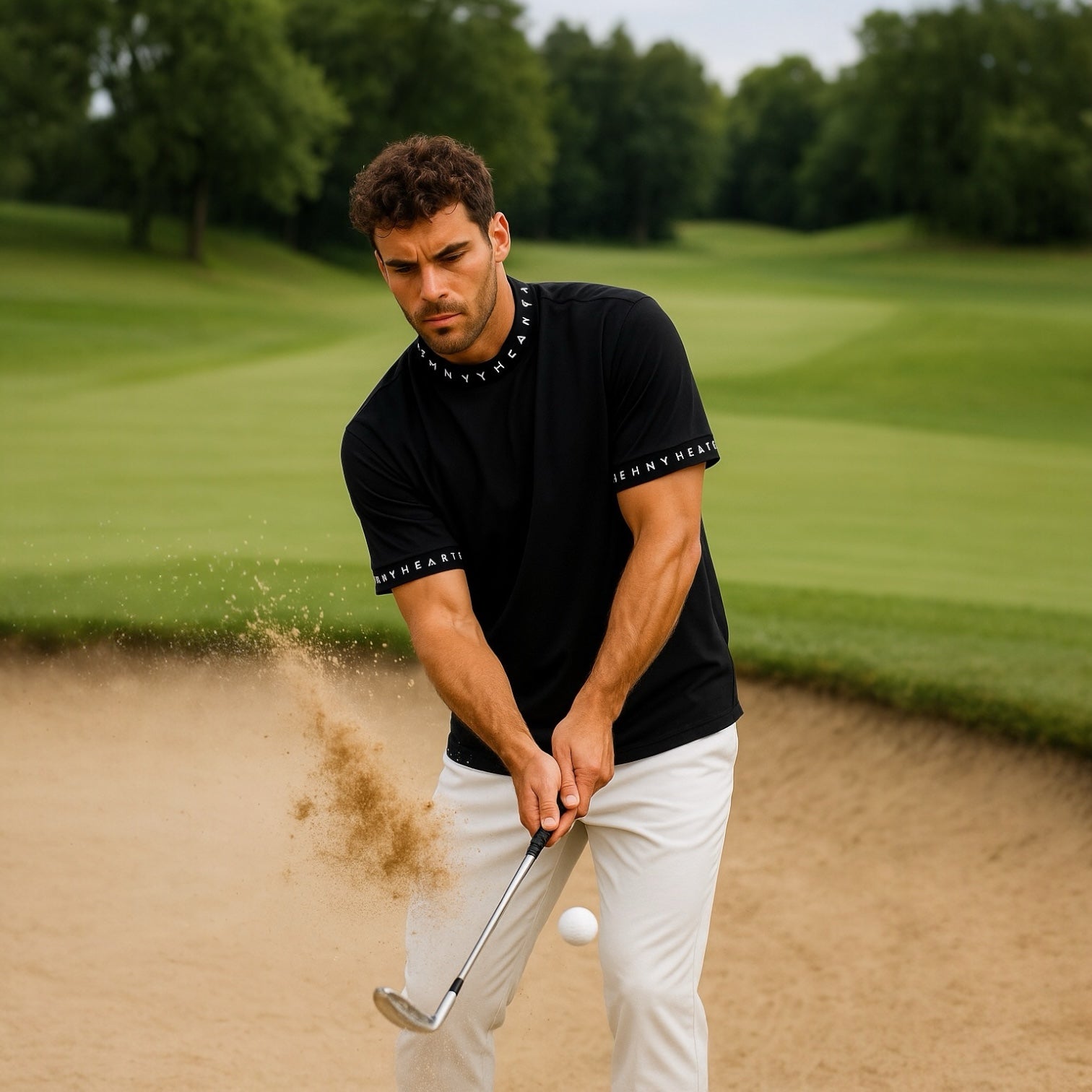 美品 8GSHOOT モックネック ゴルフ ゴルフウェア メンズ CPG GOLF - Back logo mock neck | バッグロゴモックネック