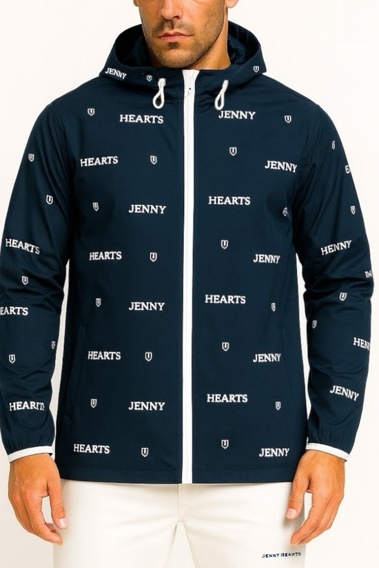 Mens Logotipo Blouson ゴルフウェア メンズ ブルゾン ジャンパー フード付き 軽量 極薄生地 裏メッシュ 撥水 UVカット 春夏秋 オールシーズン