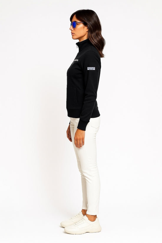 Ladies Blouson オールスターベアテレコ レディースゴルフウェア ブルゾン 長袖 暖かい 伸縮性高い 秋冬 黒