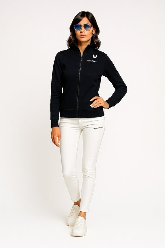 Ladies Blouson オールスターベアテレコ レディースゴルフウェア ブルゾン 長袖 暖かい 伸縮性高い 秋冬 黒
