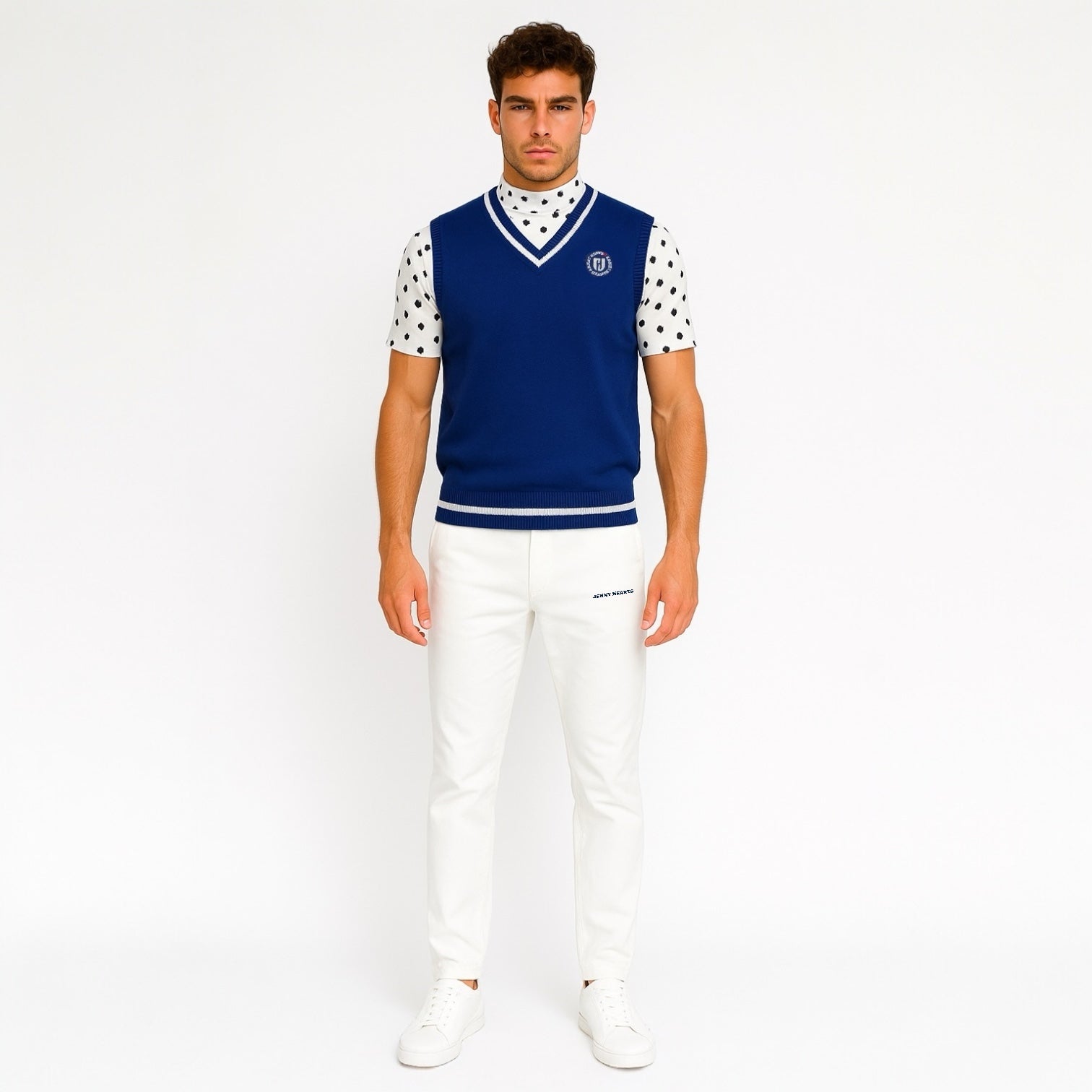 Mens Stylish Vest  メンズゴルフベスト 軽量 速乾 UVカット ストレッチ ニット 春夏 ゴルフウェア メンズ