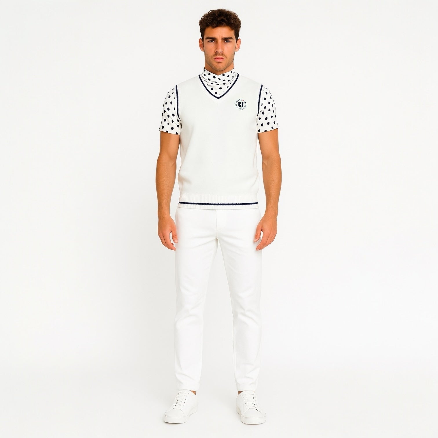 Mens Stylish Vest  メンズゴルフベスト 軽量 速乾 UVカット ストレッチ ニット 春夏 ゴルフウェア メンズ