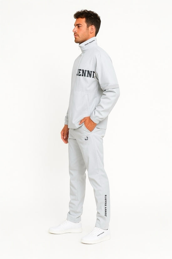 Unisex Rain Suit Light Grey JH-24R1001 ゴルフレインスーツ ユニセックス 上下セット オールシーズン 撥水 防水 カッパ