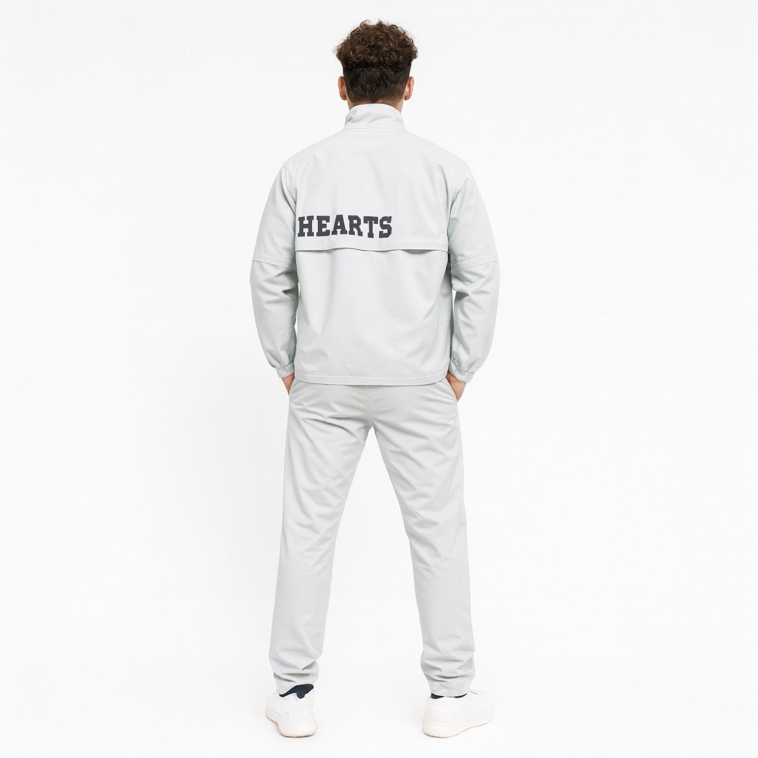 Unisex Rain Suit Light Grey JH-24R1001 ゴルフレインスーツ ユニセックス 上下セット オールシーズン 撥水 防水 カッパ