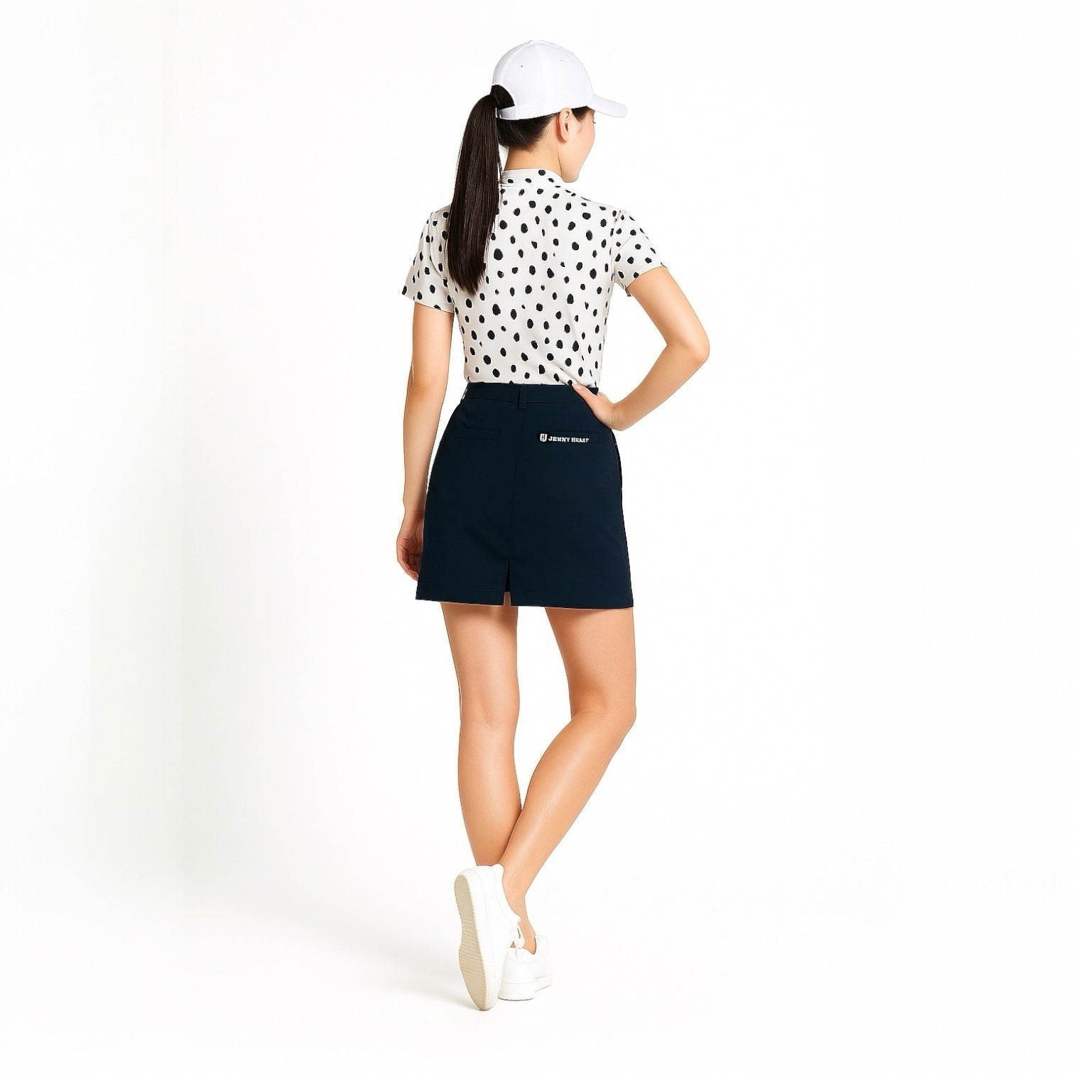 Junior girls Multi Stretch Skirt 001 ゴルフ スカート ジュニアゴルフウェア マルチストレッチ 紺 155cm