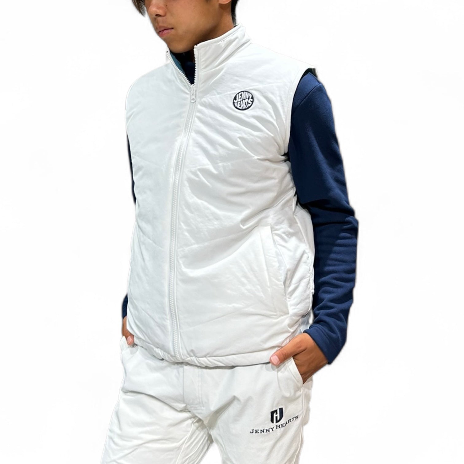 ラッセルノ ゴルフ リバーシブル中綿ベスト 202 メンズサイズ6 新品 ラッセルノ ゴルフ リバーシブル中綿ベスト 202 メンズサイズ6