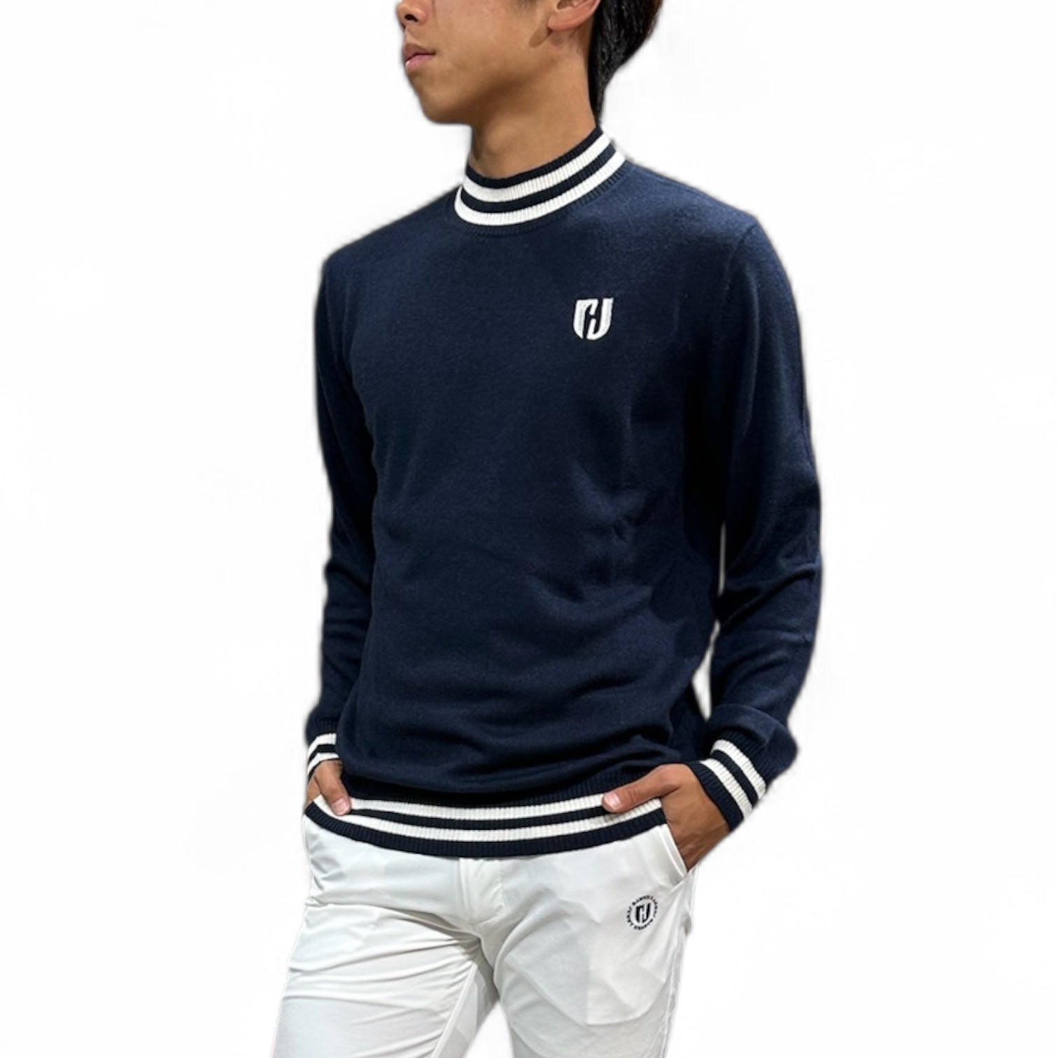 Mens BWB Sweater メンズニットセーター 伸縮性 おしゃれ 薄手 秋冬
