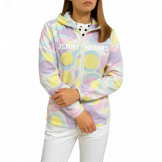 Ladies Golf Blouson Luminous ゴルフウェア レディース ブルゾン ダブルジップ ジャケット パーカー フード おしゃれ 秋
