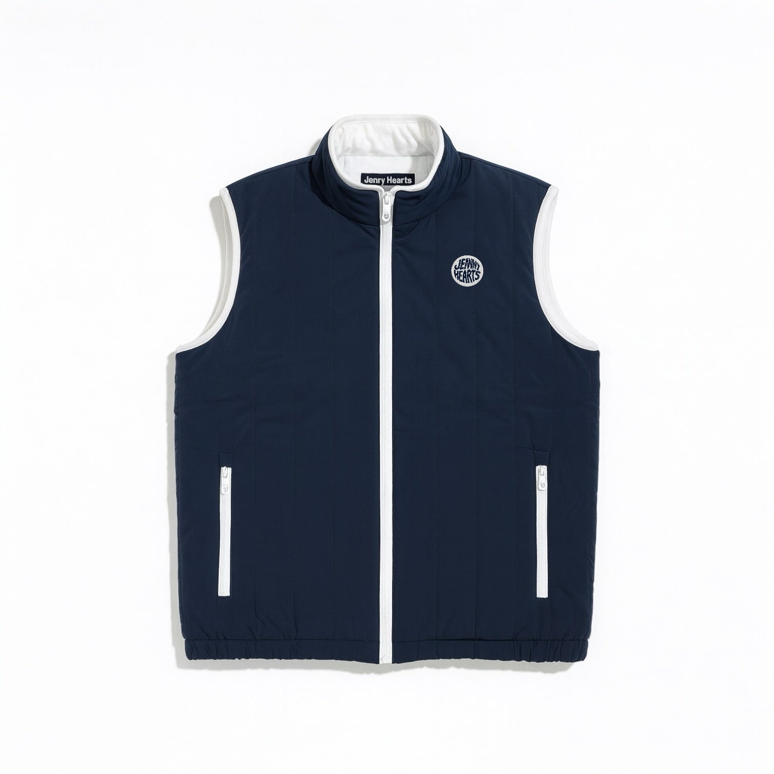 リバーシブル ゴルフ ブルゾン 中綿ベスト メンズ 秋冬 防寒