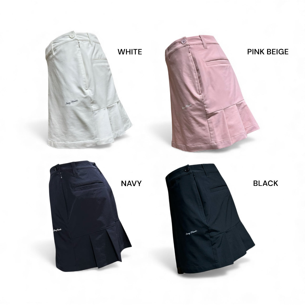 Ladies Elastic Flare Skirt 002 レディース ゴルフスカート 透け防止 伸縮性 フレアスカート レディースゴルフウェア