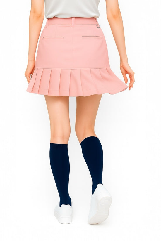 Ladies Elastic Flare Skirt 002 レディース ゴルフスカート 透け防止 伸縮性 フレアスカート レディースゴルフウェア