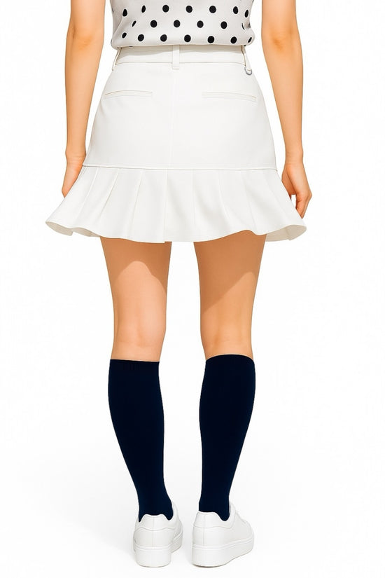 Ladies Elastic Flare Skirt 002 レディース ゴルフスカート 透け防止 伸縮性 フレアスカート レディースゴルフウェア