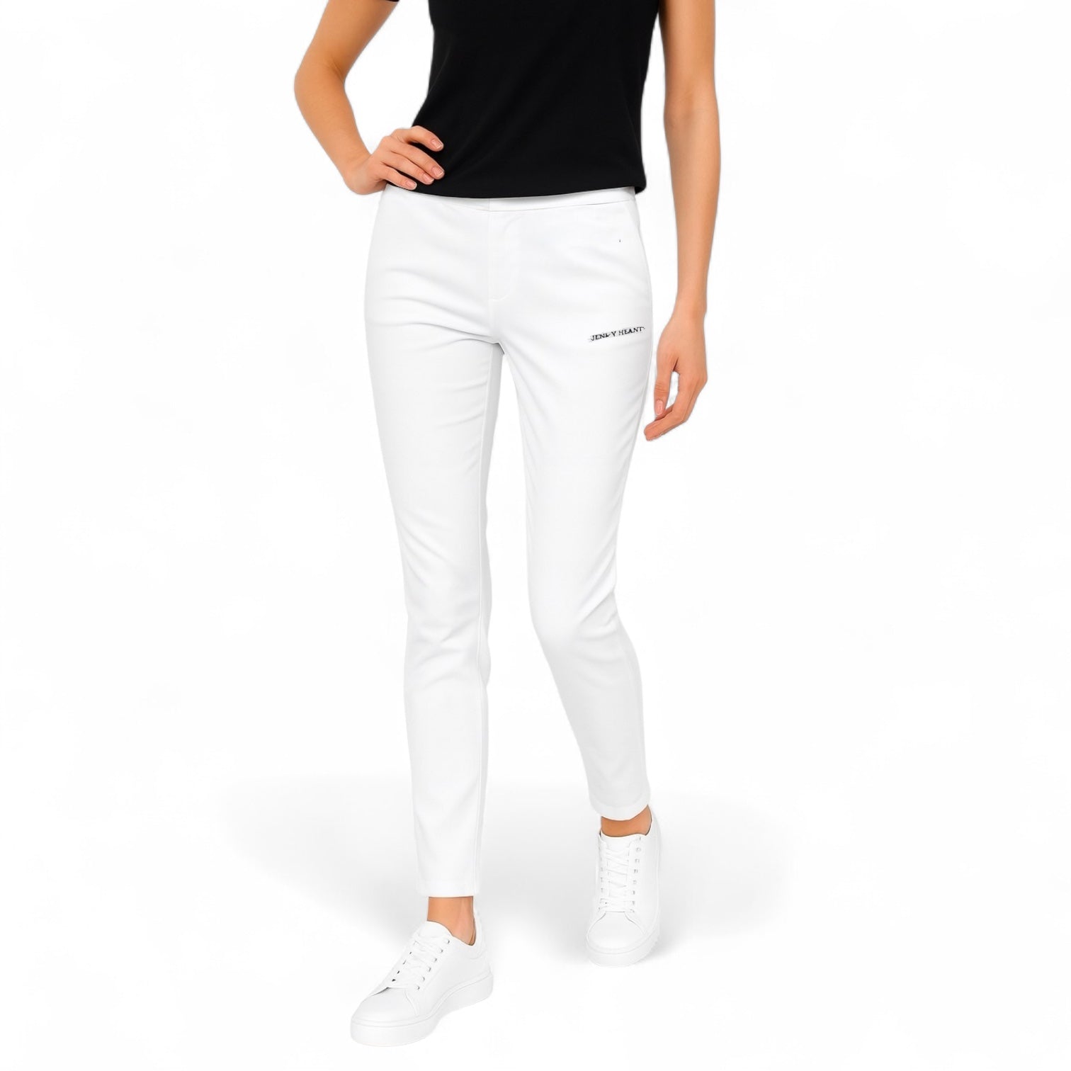 Ladies Slim Fit Pants ２Way Stretch ゴルフウェア レディース 秋 ストレッチパンツ スリム ドライ 伸縮性 UVカット 透防止 高品質素材 オールシーズン JH25-P061