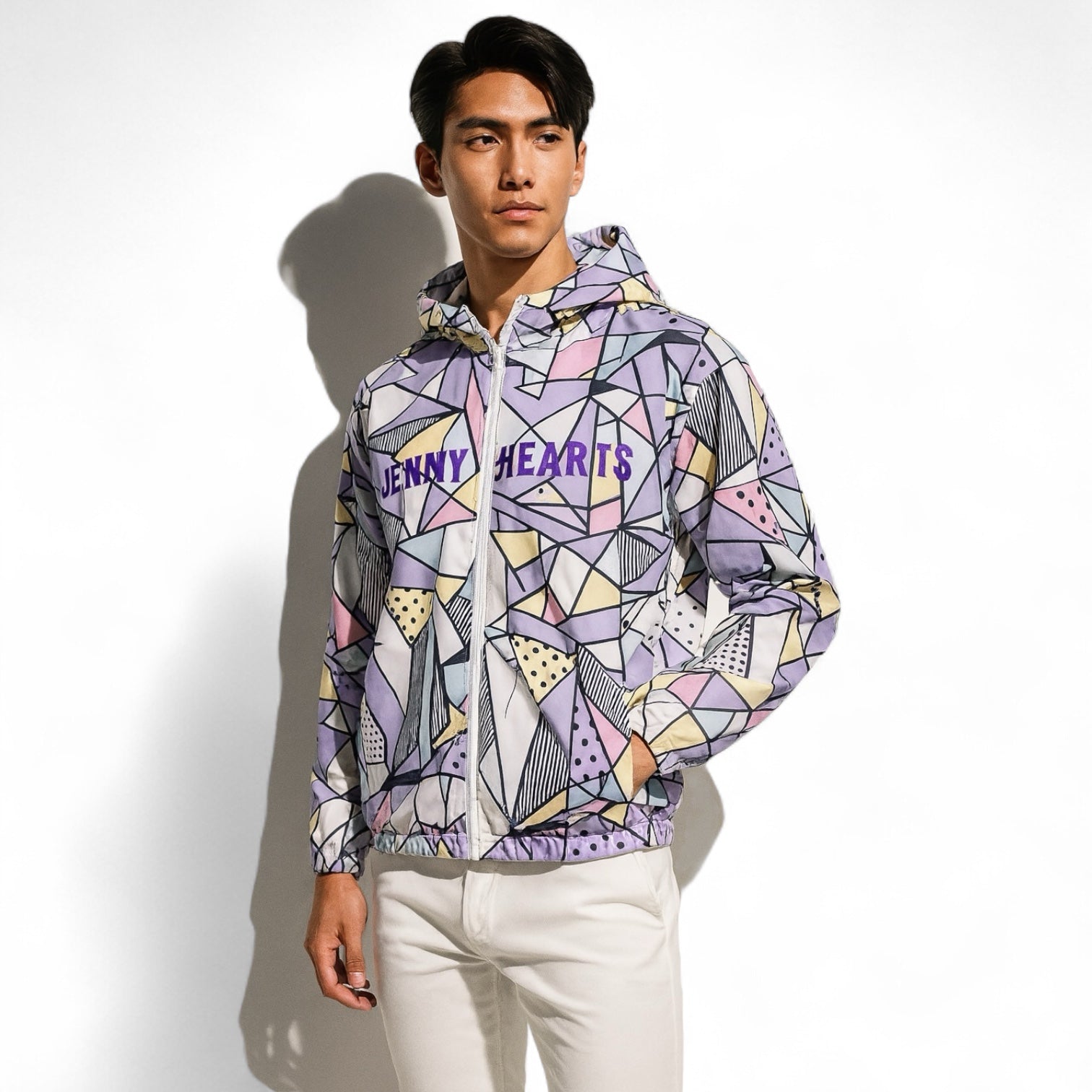 Mens Golf Blouson Pleasurable ゴルフウェア メンズ ブルゾン ダブルジップ ジャケット パーカー フード おしゃれ 秋