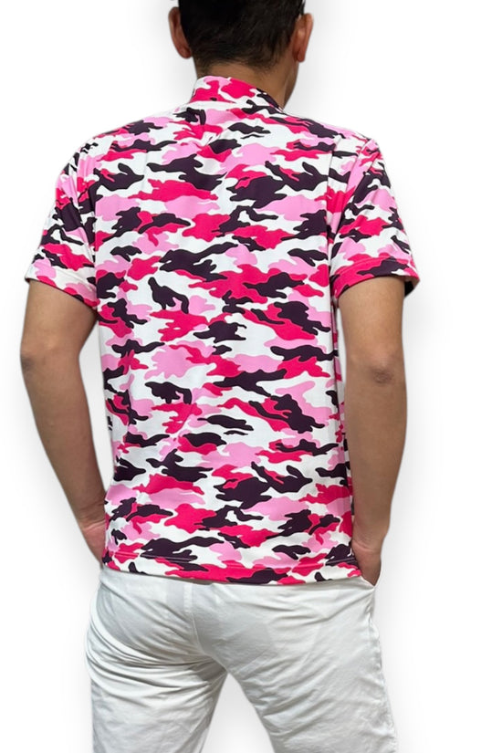 Men's Smooth Mock Camouflage Camouflage Jacket, Cool to the Touch, Smooth to the Touch, Stylish Spring/Summer Golf Wear