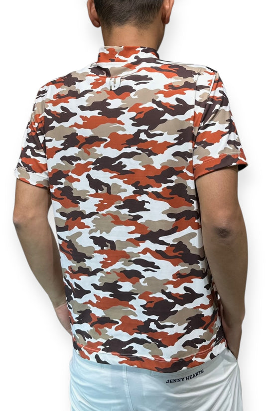 Men's Smooth Mock Camouflage Camouflage Jacket, Cool to the Touch, Smooth to the Touch, Stylish Spring/Summer Golf Wear