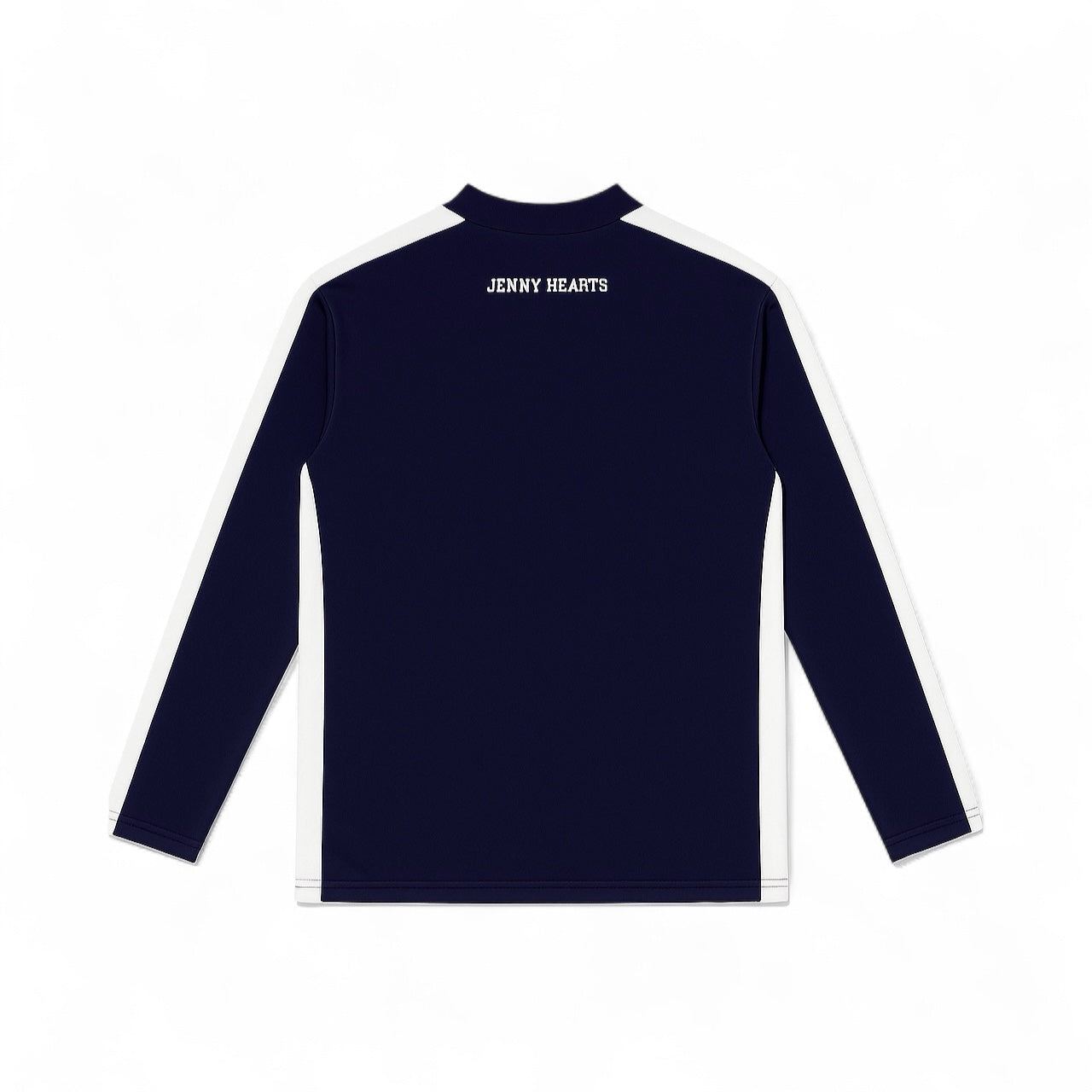 Men's Mock Neck Spandex Golf Apparel: Ultimate Smoothness, Men's Summer Mock Neck Long Sleeves, Lightweight, Navy, Two-Tone Color, UV Protection, Quick Drying, Excellent Stretchy, Stylish