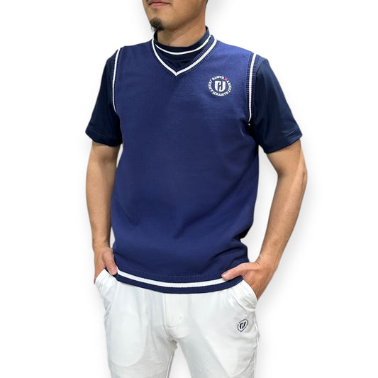 Mens Stylish Vest Men's Golf Vest Lightweight Quick Drying UV Protection Stretch Knit Spring/Summer Golf Wear Men's