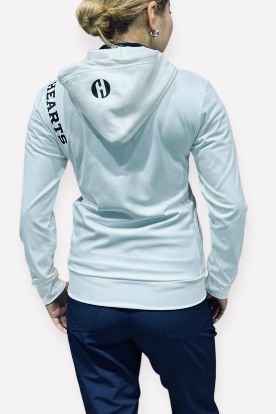 Women's Smooth Hoodie, a high-stretch, cool-to-the-touch, smooth-to-the-touch jacket with UV protection for spring, summer, and fall.