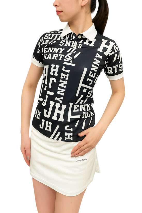 Logotipo Women's Polo Shirt, Summer Golf Wear, Short Sleeve, Stretch, Quick-Drying, Breathable, Smooth to the Touch, UV Protection, Stylish and Cute