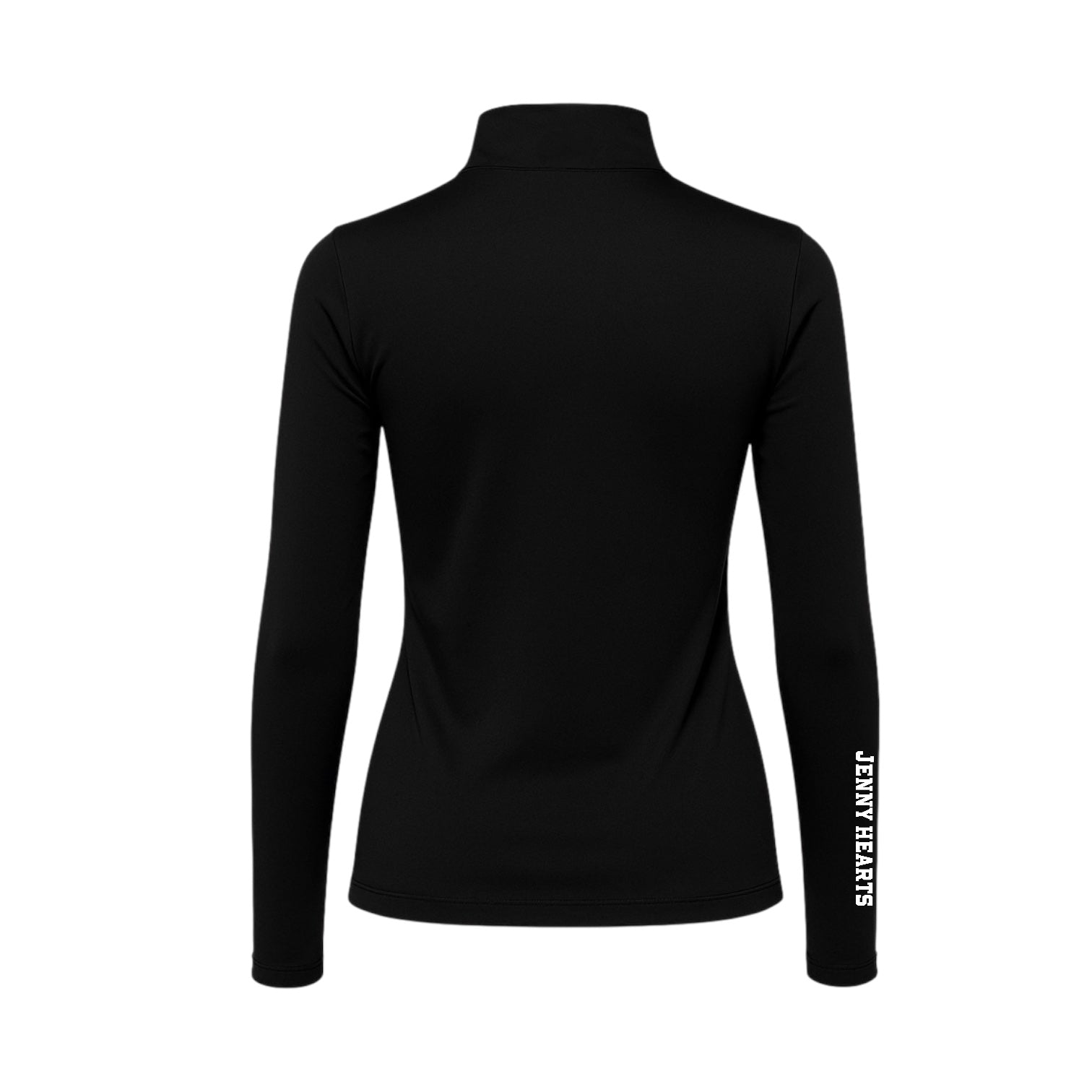 Ladies' Inner Shirt, Long Sleeve, High Neck, White, Black, Women's Golf Wear, Junior Golf Wear