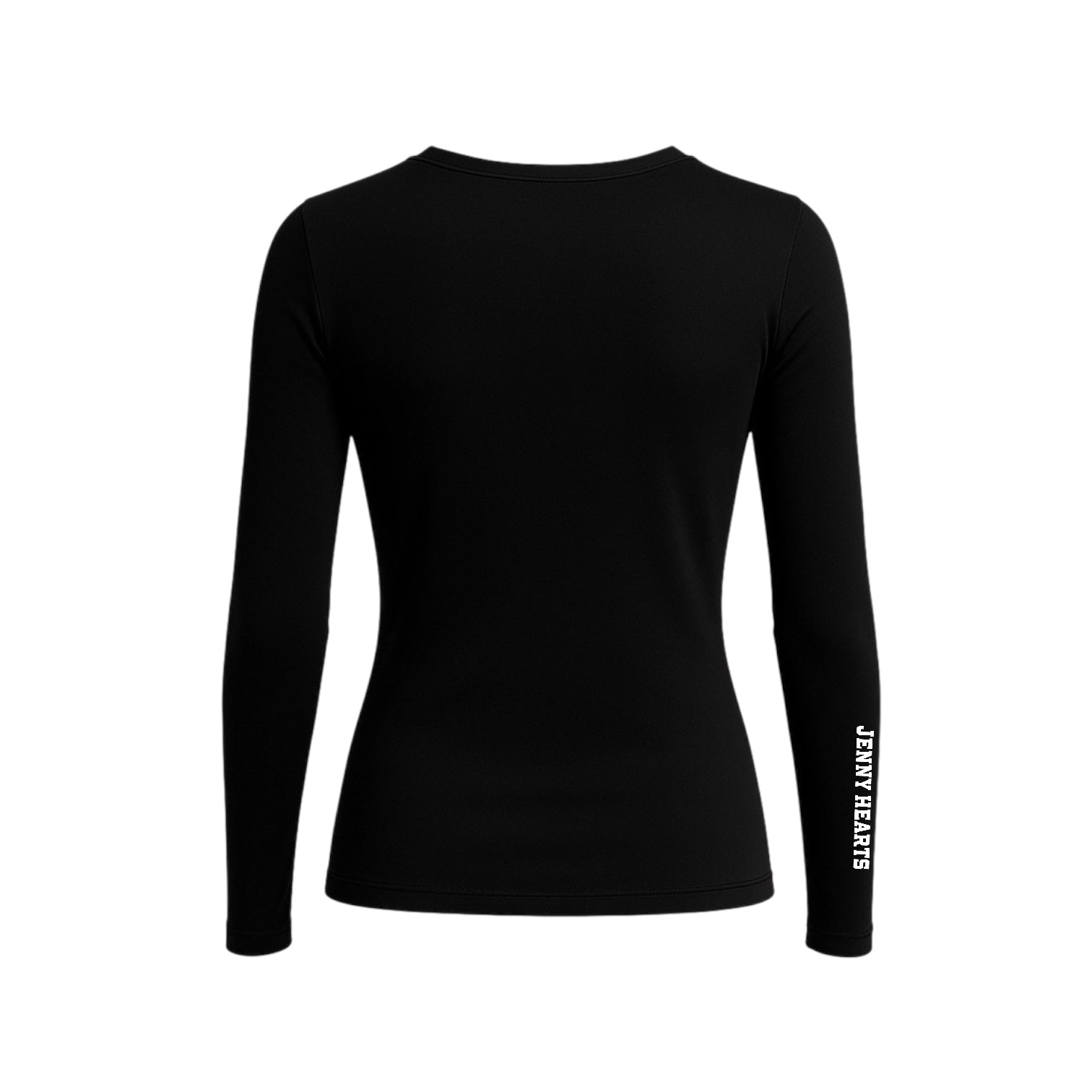 Women's and Girls' Long Sleeve Crew Neck Inner Shirt in White and Black. Junior Golf Wear.