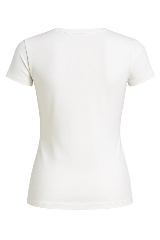 Women's Inner Shirt, Short Sleeve, Round Neck, Crew Neck, White, Black, Junior Golf Wear