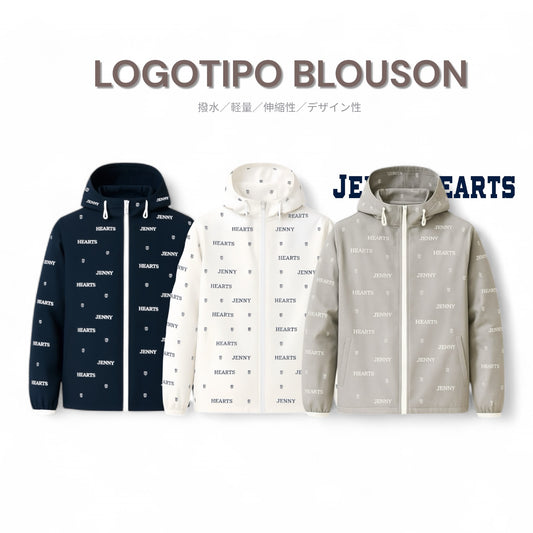 Women's Logotipo Blouson Golf Jacket, Hooded, Lightweight, Ultra-Thin Fabric, Mesh Lining, Water-Repellent, UV Protection, Suitable for All Seasons