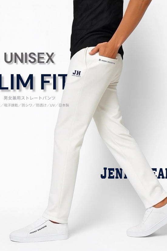 Pre-order! Golf Pants Slim Fit Straight Unisex 001 Golf Wear Unisex Pants for Spring, Summer, and Fall. Slim Fit, Straight, Highly Stretchy, Quick-Drying, Cool-to-the-Touch, UV Protection, Anti-See-Through, High-Performance, Made in Japan. SDGS