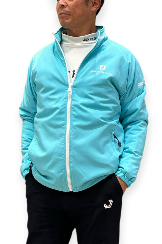 ユニセックス 中綿ブルゾン 長袖 暖かい アジャスター調整 保温 防風 防寒 アウター 大人 ジュニア