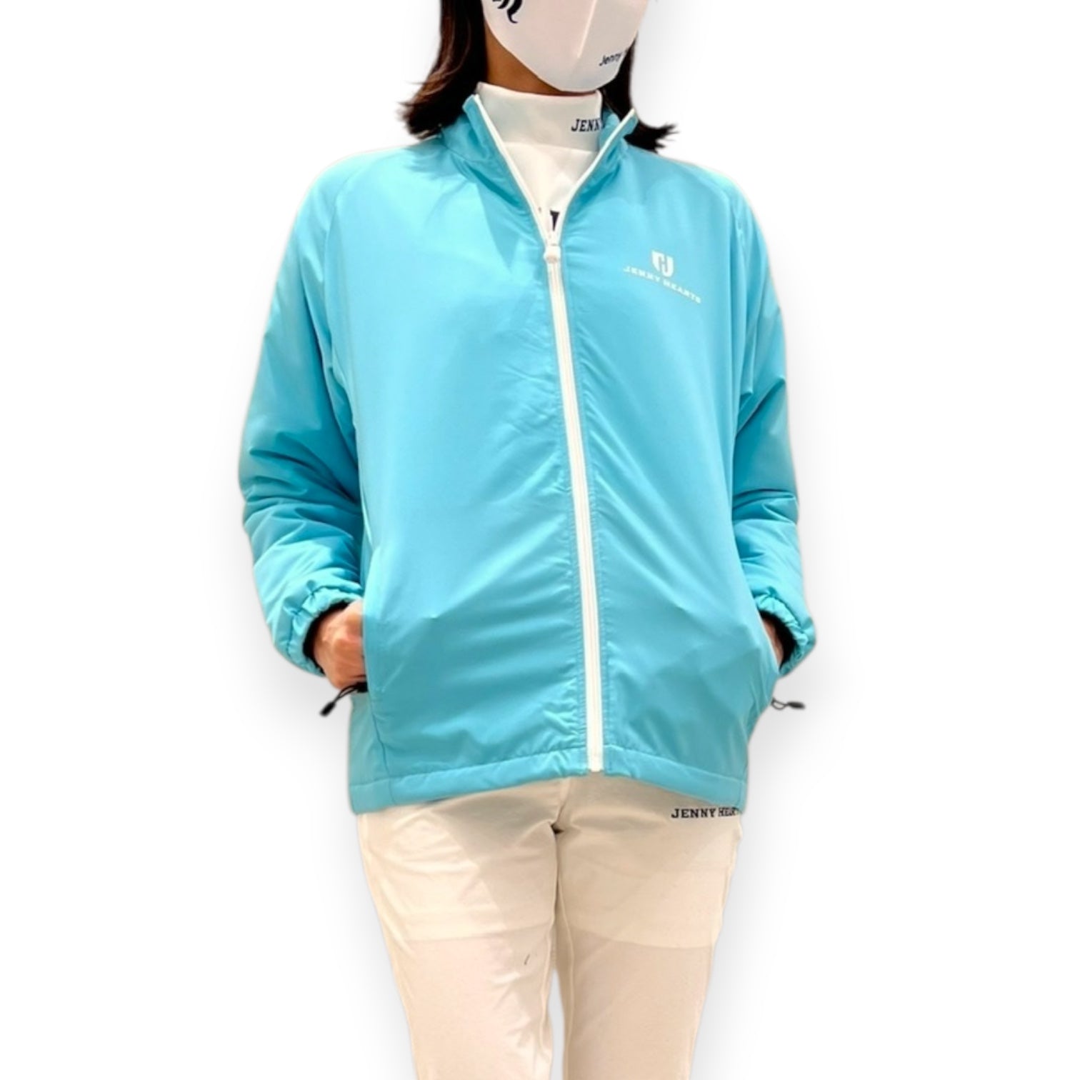 ユニセックス 中綿ブルゾン 長袖 暖かい アジャスター調整 保温 防風 防寒 アウター 大人 ジュニア